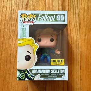 Hot Topic Adamantium Skeleton Funko Pop! — Yellow, Blue, Green